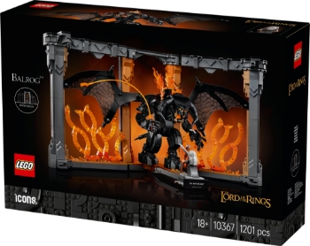 Slika LEGO® ICONS 10367 Gospodar prstenova: Balrog™ u kutku među knjigama
