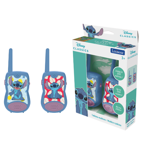 Slika Walkie-Talkie do 200m Stitch TW12D  LEXIBOOK 