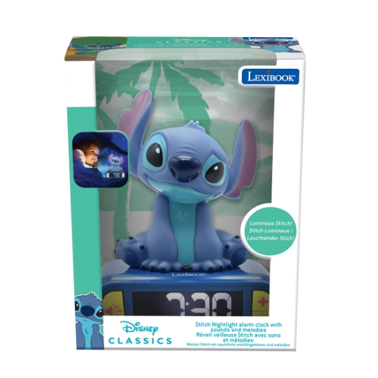 Slika Digitalna budilica s 3D Stitch noćnim svjetlom RL800D LEXIBOOK 