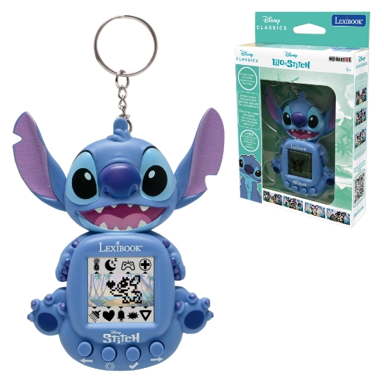 Slika Konzola s LCD zaslonom uključujući 3 igre Disney Stitch JLMB10D LEXIBOOK 