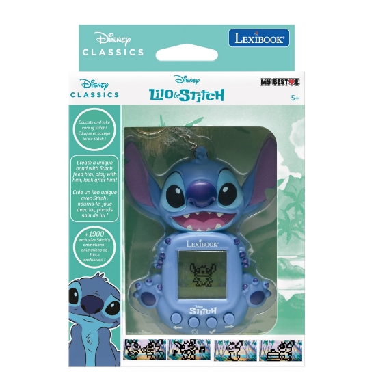 Slika Konzola s LCD zaslonom uključujući 3 igre Disney Stitch JLMB10D LEXIBOOK 
