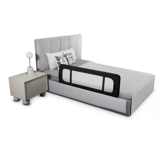 Slika Guard &amp; Dream zaštitna ograda za krevet 118x41x44 cm, Crna Kinderkraft 