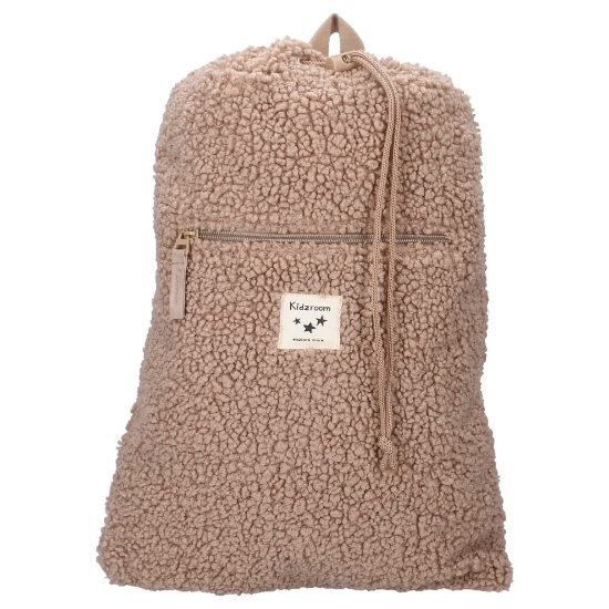 Slika Dječji ruksak s vezicom Teddy in Town - Brown Kidzroom