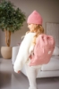 Slika Dječji ruksak s vezicom Teddy in Town - Roza  Kidzroom 