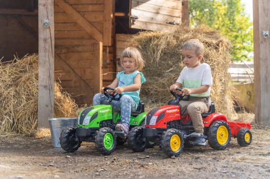Slika Traktor Garden Master s prikolicom, zeleni 2057 L FALK 