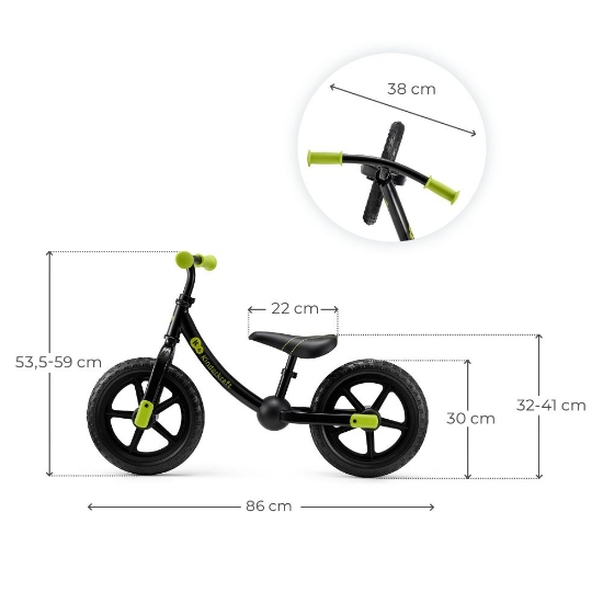 Slika Balans bicikl 2WAY NEXT OFF ROAD, Black Kinderkraft 