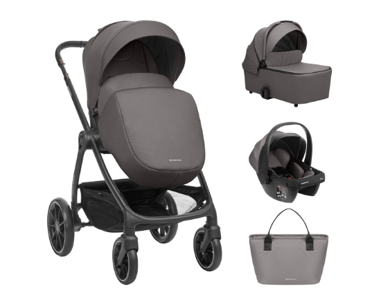 Slika Kolica 3u1 Modena + košara + autosjedalica - Dark Grey Kikka Boo 