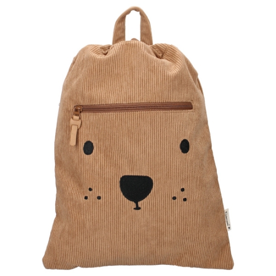 Slika Dječji ruksak Beary Excited - Brown Kidzroom 
