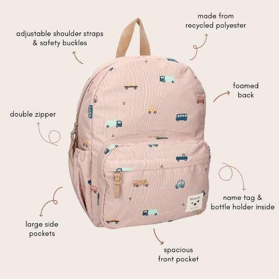 Slika Dječji ruksak Sweet Cuddles - Brown Kidzroom 