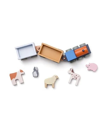 Slika Drveni vlak s domaćim životinjama - Kid's Concept