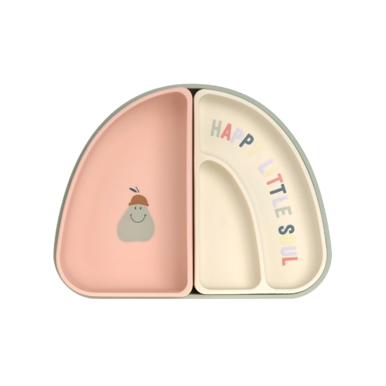 Slika Silikonski set za jelo s 3 dijela Happy Fruits Cherry Happy Fruits Cherry Lässig 