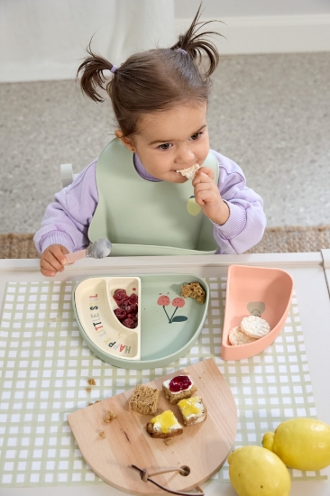 Slika Silikonski set za jelo s 3 dijela Happy Fruits Cherry Happy Fruits Cherry Lässig 