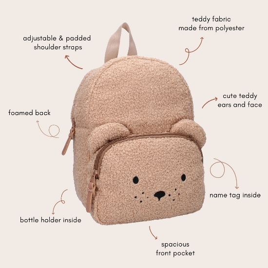 Slika Dječji ruksak Comfot Backpack - Smeđi Kidzroom 