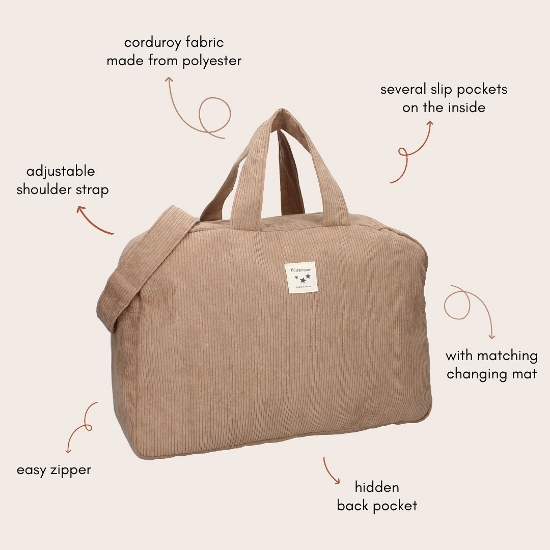 Slika Torba Charmful - Beige Kidzroom
