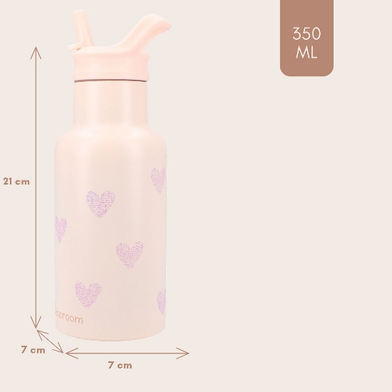 Slika Boca za vodu Magical Meadows 350 ml - Roza  Kidzroom 