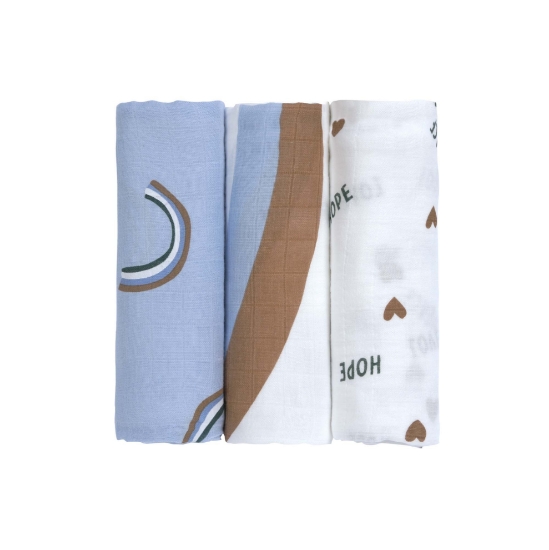 Slika Heavenly soft Swaddle L Happy Rascals sk y blue