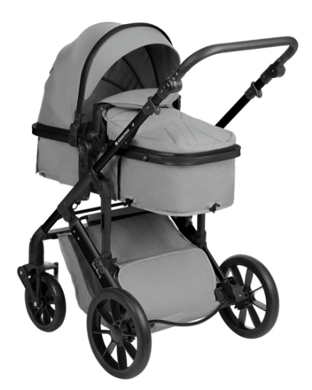 Slika Kolica 3u1 Darling + košara + autosjedalica - Light Grey 2024 Kikka Boo