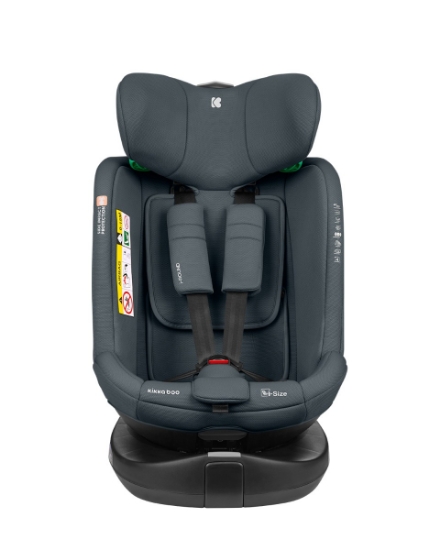 Slika Autosjedalica i-Round i-Size, Grupa 0+, 1, 2, 3 (0-36 kg) (40-150 cm) - Dark Grey Kikka Boo