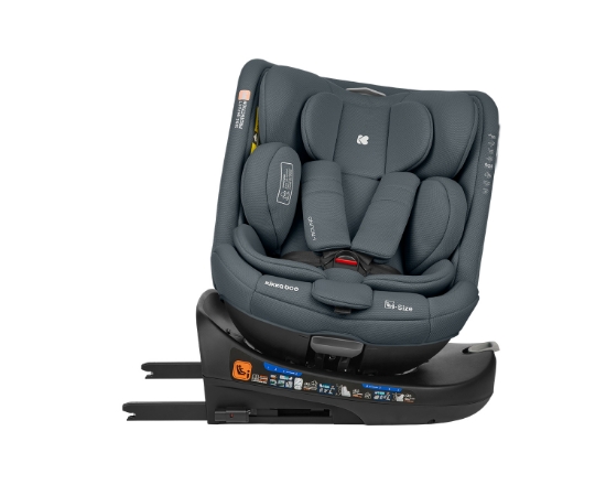 Slika Autosjedalica i-Round i-Size, Grupa 0+, 1, 2, 3 (0-36 kg) (40-150 cm) - Dark Grey Kikka Boo