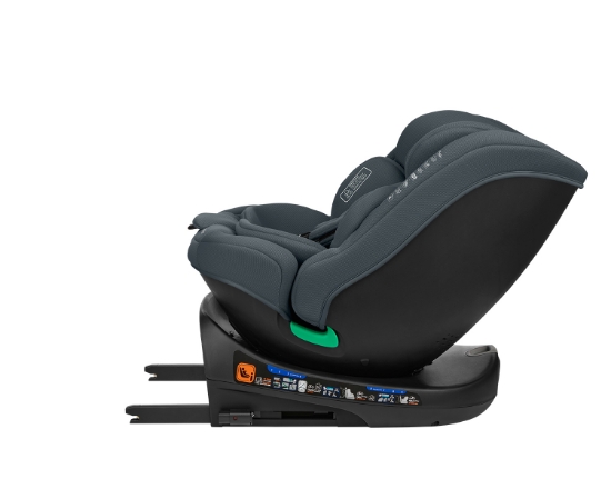 Slika Autosjedalica i-Round i-Size, Grupa 0+, 1, 2, 3 (0-36 kg) (40-150 cm) - Dark Grey Kikka Boo