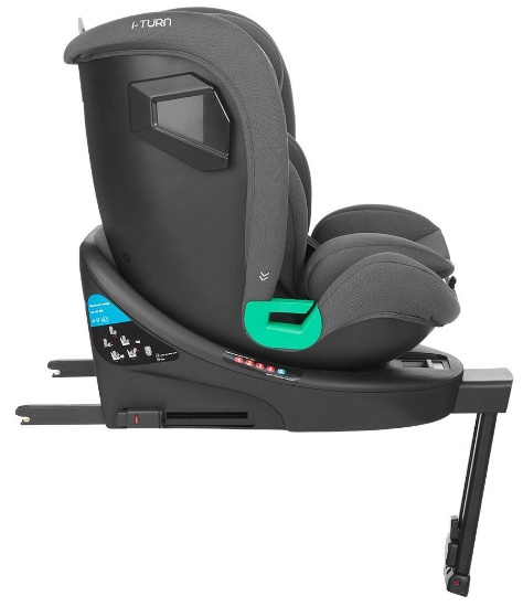 Slika Autosjedalica i-Turn i-Size, Grupa 0+, 1, 2, 3 (0-36 kg) (40-150 cm) - Dark Grey Kikka Boo 