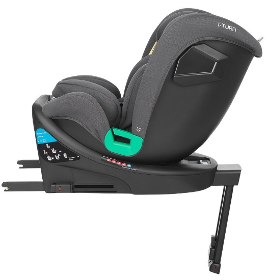 Slika Autosjedalica i-Turn i-Size, Grupa 0+, 1, 2, 3 (0-36 kg) (40-150 cm) - Dark Grey Kikka Boo 