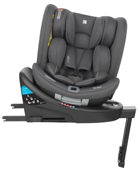 Slika Autosjedalica i-Turn i-Size, Grupa 0+, 1, 2, 3 (0-36 kg) (40-150 cm) - Dark Grey Kikka Boo 