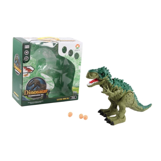 Slika Tiranosaurus Rex na baterije s 3 jaja
