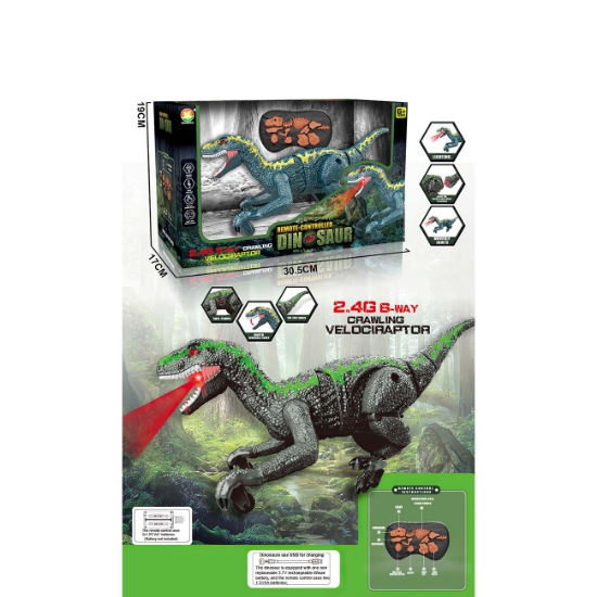 Slika RC Velociraptor na baterije, svjetlo, zvuk, hod