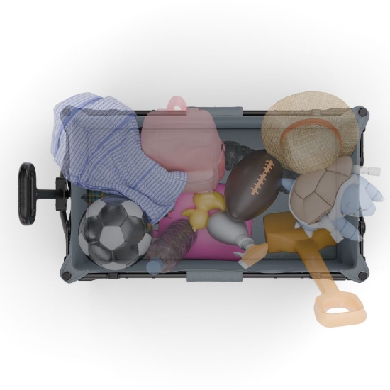 Slika Sklopiva kolica za plažu ROLLSTER 90x58 cm, Anthracite Kinderkraft 