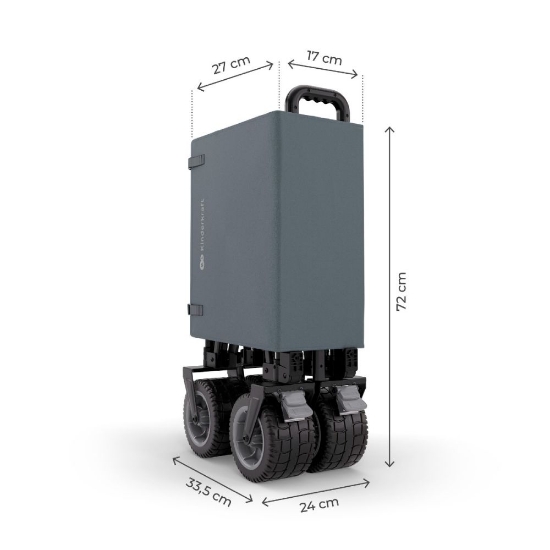 Slika Sklopiva kolica za plažu ROLLSTER 90x58 cm, Anthracite Kinderkraft 