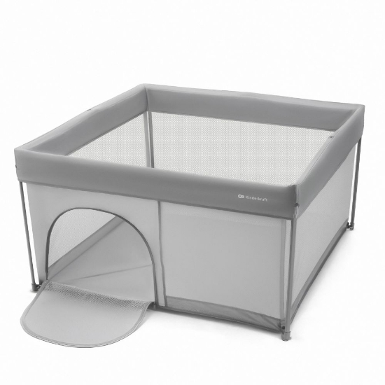 Slika Dječja igraonica/vrtić ZIKI 126,5x126,5x69,5 cm, siva Kinderkraft 