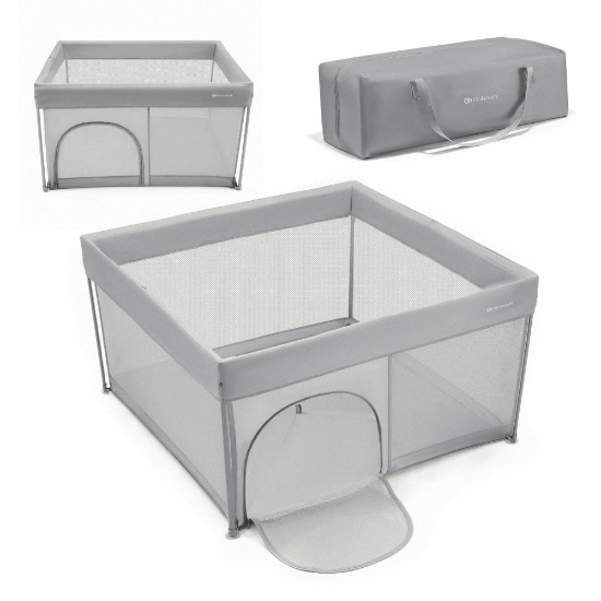 Slika Dječja igraonica/vrtić ZIKI 126,5x126,5x69,5 cm, siva Kinderkraft 