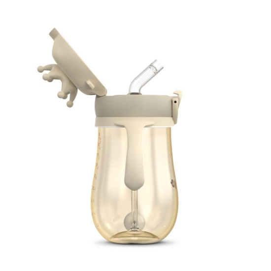 Slika Crown bočica sa slamkom 280 ml, Cream NENO MIO 2 