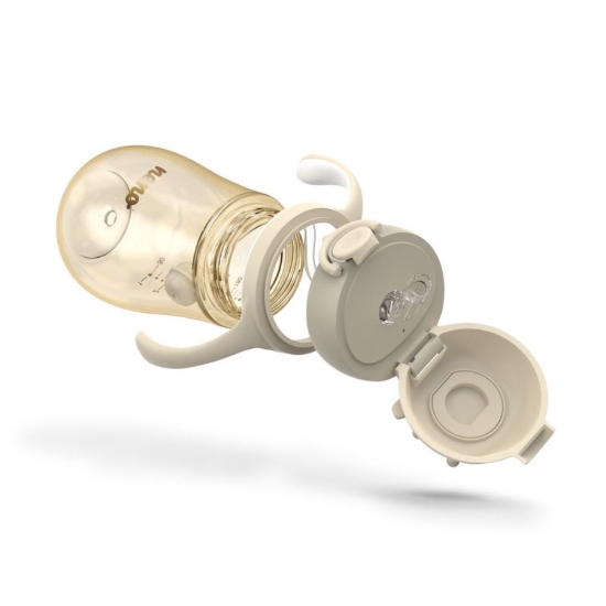 Slika Crown bočica sa slamkom 280 ml, Cream NENO MIO 2 