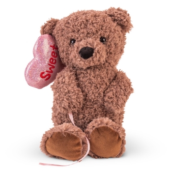 Slika Plišana igračka Medo s balonom u obliku srca Amek 