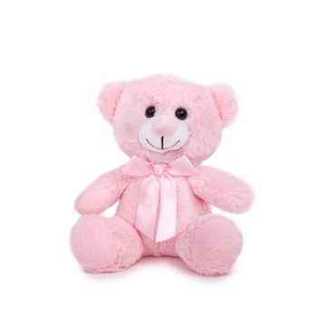 Slika Plišana igračka Medvjedić s mašnom 23 cm - Roza Amek 