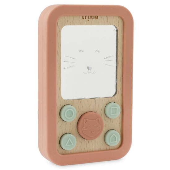 Slika Drven in silikonski telefon mrs. cat trixie®