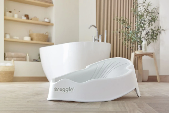 Slika Potpora za kupanje bebe (0 - 6 mjeseci) - White/ Grey Shnuggle 