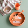 Slika Silikonski set za jelo - Happy clouds Papaya