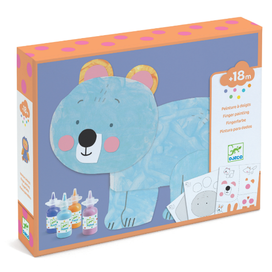 Slika Kreativni set za bojanje prstima - Medvjedić