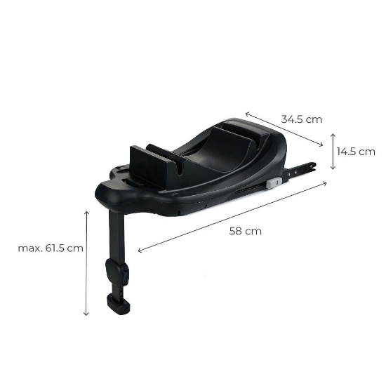 Slika Autosjedalica Mink PRO 2 i- Size s MINK FX bazom 0-13 kg (40-75 cm), Black Kinderkraft 