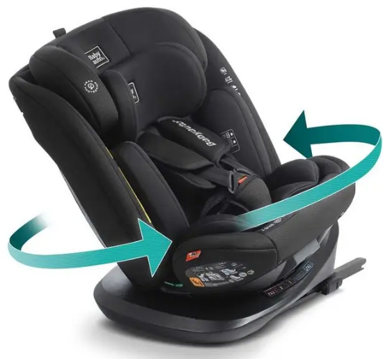 Slika Autosjedalica Cario iFix 40-150 Black Cross Embossed Babyauto 