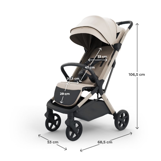 Slika Sportska kolica Nubi 3, Sand Beige Kinderkraft 