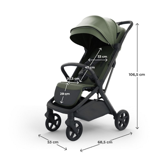Slika Sportska kolica Nubi 3, Mystic Green Kinderkraft 