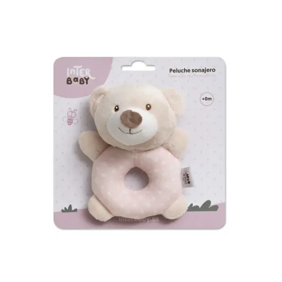 Slika Zvečka plišana Medo roza