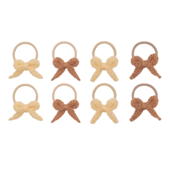 Slika Dječje gumice za kosu - Pletene mašnice