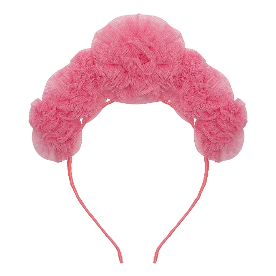 Slika Dječji rajf za kosu - Rozi cvjetići