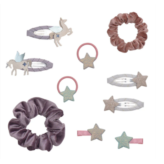 Slika Dječji set dodataka za kosu - Jednorog