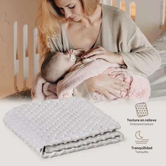 Slika Dekica, mjehurići 80x110 cm - grey Interbaby 